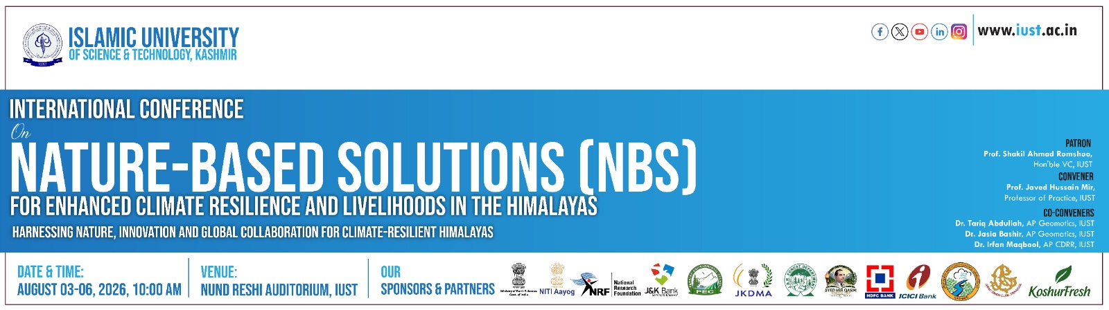 International Conference on Nature-based Solutions (NbS) for Climate Resilience and Livelihoods in the Himalayas