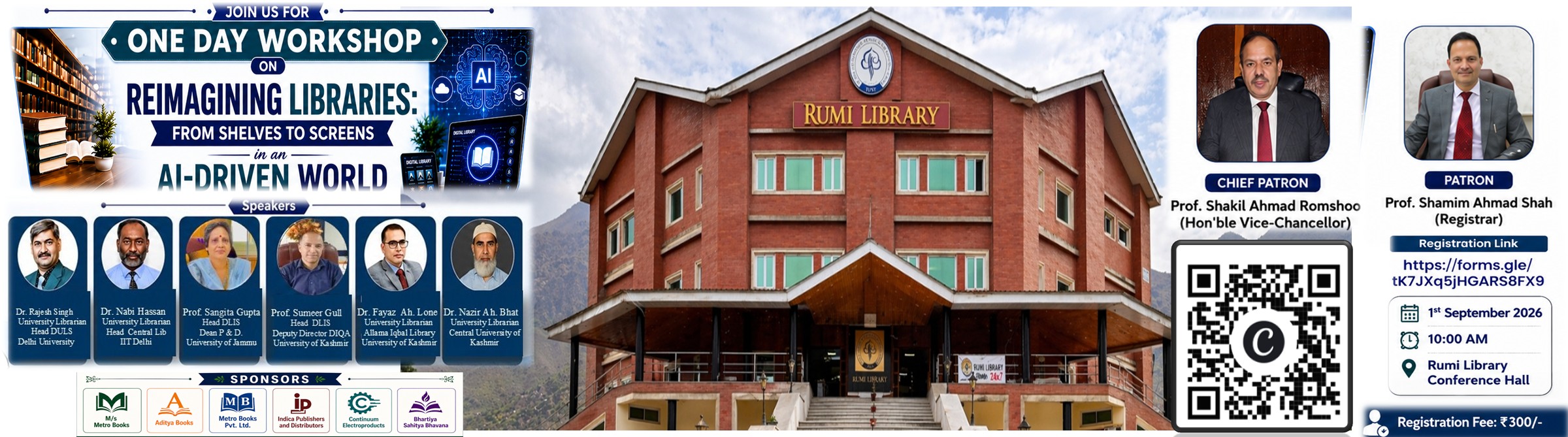 one day workshop on “Reimagining Libraries: From Shelves to Screens in an AI-Driven World”